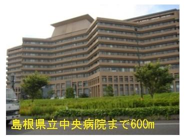 島根県立中央病院：600m