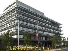 市役所：2200m