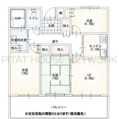  間取り図写真