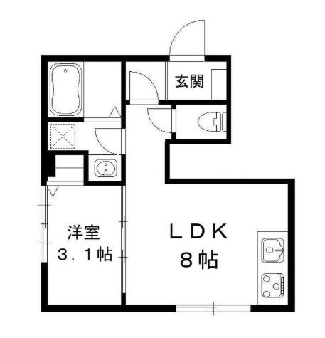 エミリー柏（101） 間取り図画像