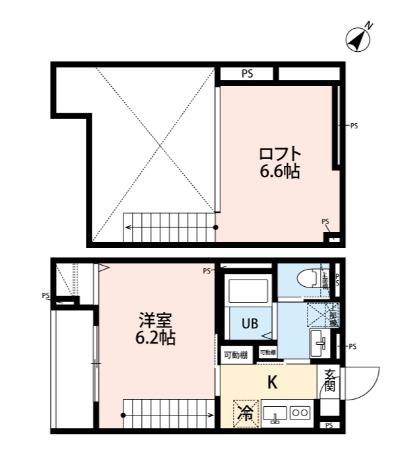 robot home 北柏Ⅲ（202） 間取り図画像