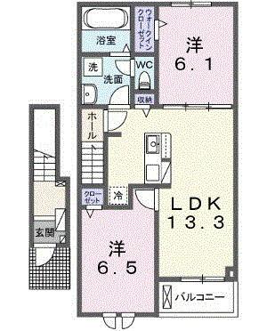 ノイエ　ハイマート（203） 間取り図画像