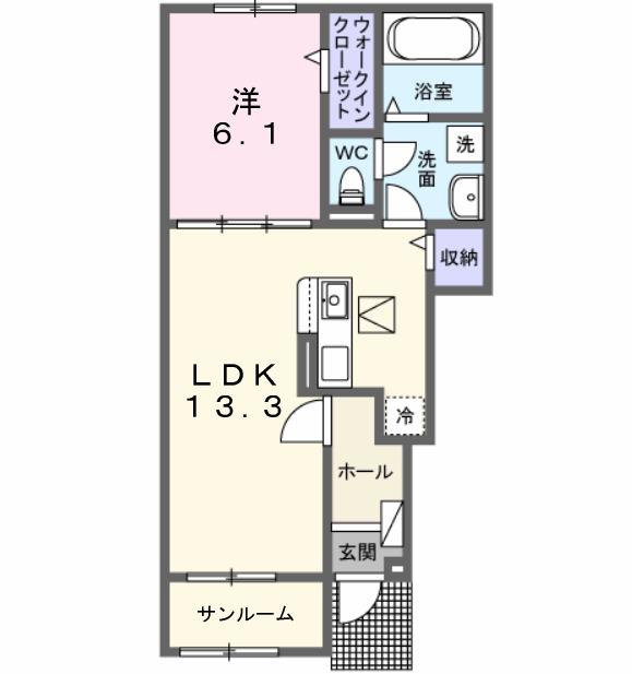 ノイエ　ハイマート（102） 間取り図画像