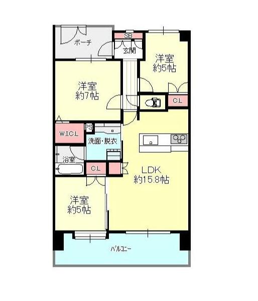 ユニーブル我孫子（203） 間取り図画像