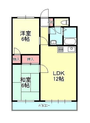 コーポ天子山No.1（106） 間取り図画像