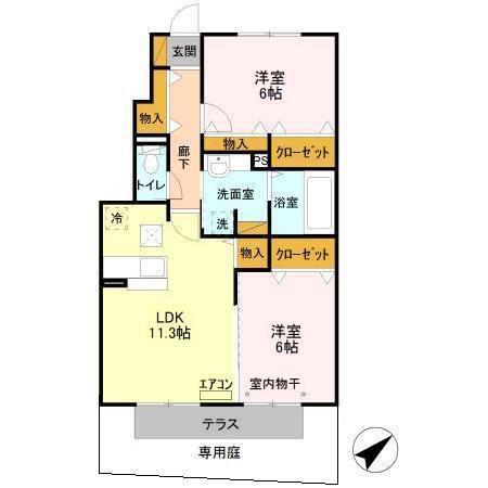 グリーンエシカル（103） 間取り図画像