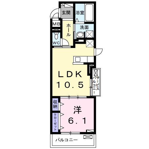 クオーレＤ（301） 間取り図画像
