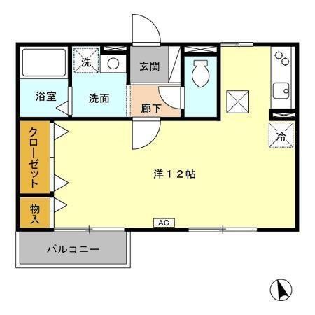 アミティエ（101） 間取り図画像