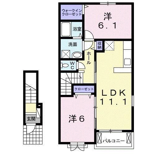 アヴニール・ヒルズⅡ（203） 間取り図画像