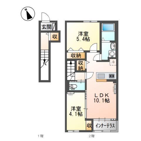 Ange Belle B 間取り図画像
