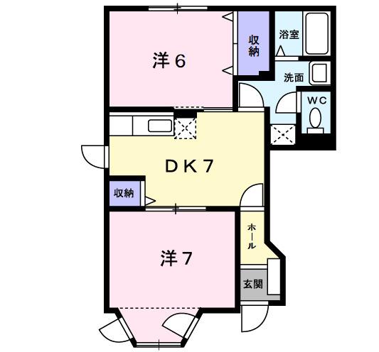 ドミール明日香（101） 間取り図画像
