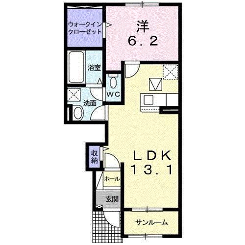 ノーブルＢ（103） 間取り図画像