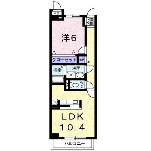 ゾーネンブルーメ・ノイン（304） 間取り図画像