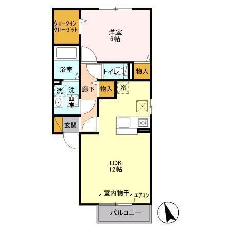 クレストパーク　Ｅ（102） 間取り図画像