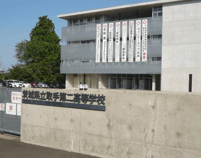 茨城県立取手第二高校：1406m