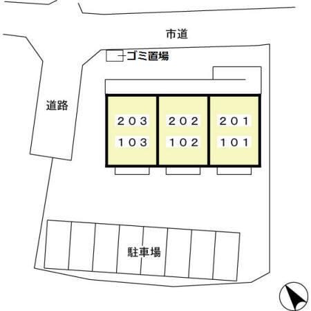 屋敷添ハイツ（102） 駐車場