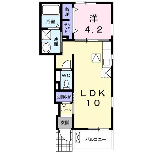 シルバーグラスＦ（103） 間取り図画像