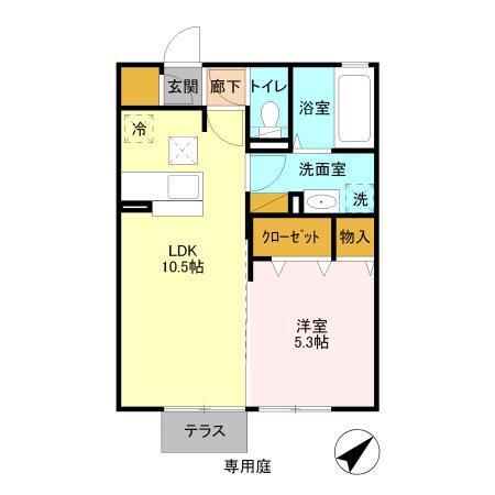 リジェール（101） 間取り図画像