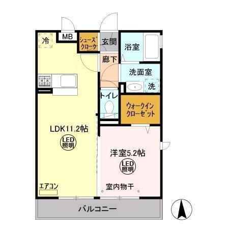 パークドプランタン　C（301） 間取り図画像
