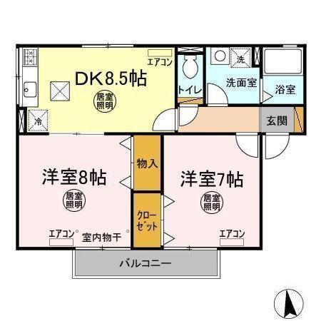 プロシード エスティ（A101） 間取り図画像
