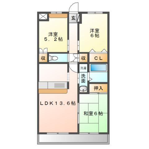 ヴィンテージ水戸 間取り図画像