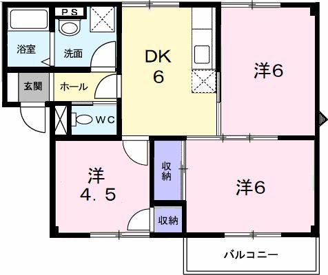 プラドール浜田（202） 間取り図画像