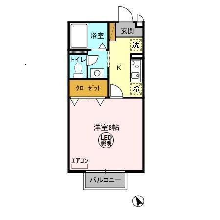 ダイクレール　Ｃ（201） 間取り図画像