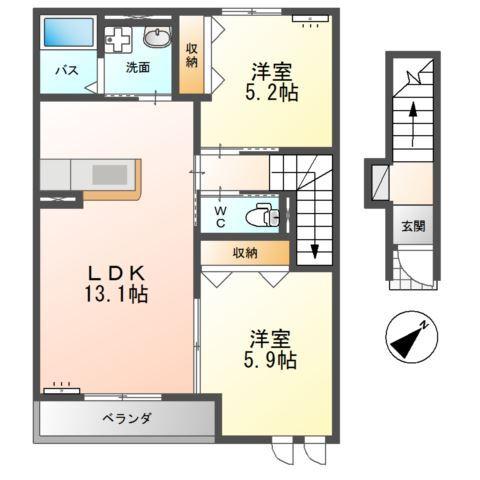 ラレコルト（Ｌａ　ｒｅｃｏｌｔｅ） 間取り図画像