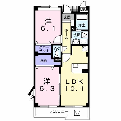 グランアビタシオン（104） 間取り図画像