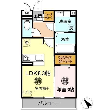 グランディールⅢ（301） 間取り図画像