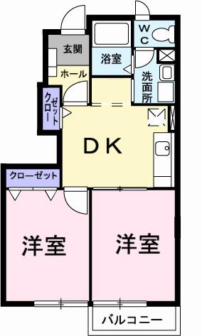 ボニートカーサＢ（102） 間取り図画像