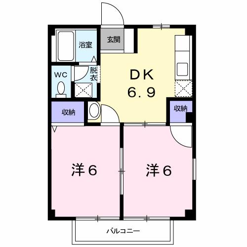 アクティブＹ（101） 間取り図画像
