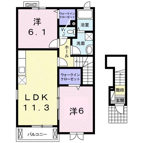 グランツ（201） 間取り図画像