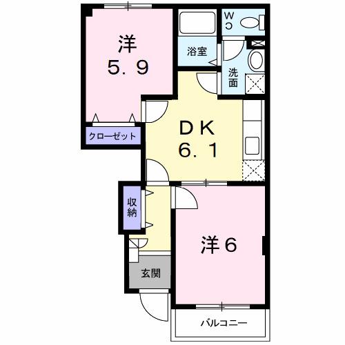 フローラＭ（101） 間取り図画像