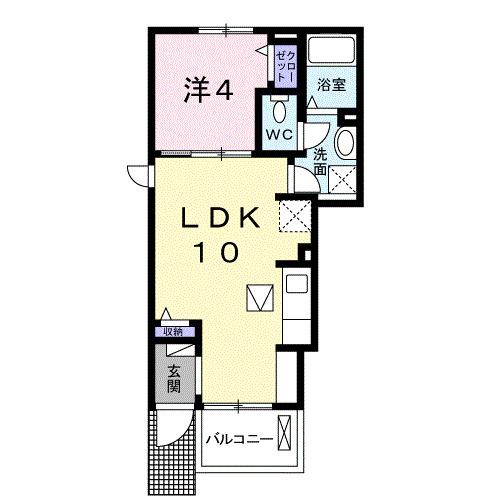 サラスバティ　Ａ（101） 間取り図画像