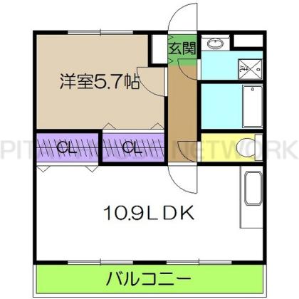 マリベール比島 間取り図写真