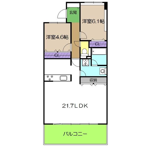 アルファステイツ昭和町（802） 間取り図画像