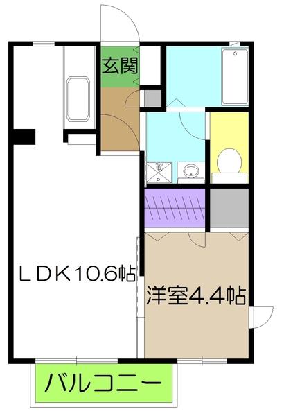 シャーメゾンURAYAKA（103） 間取り図画像