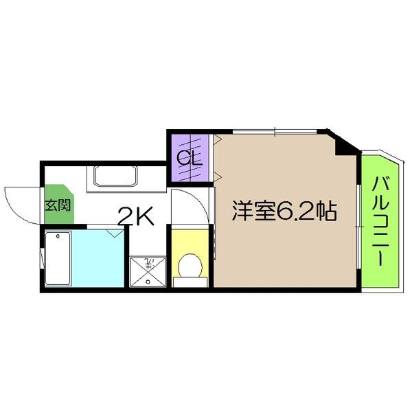 Ｅ−ＣＡＳＡ入明（205） 間取り図画像