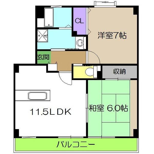 サンモール北竹島（303） 間取り図画像