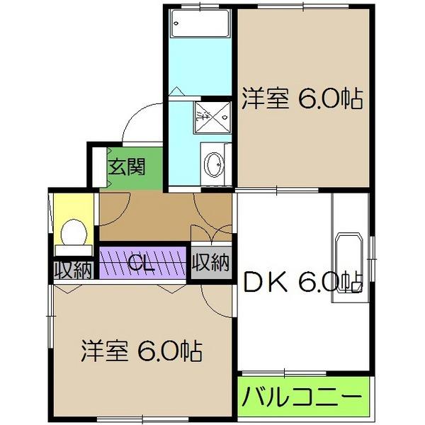 松本ビル（3F） 間取り図画像