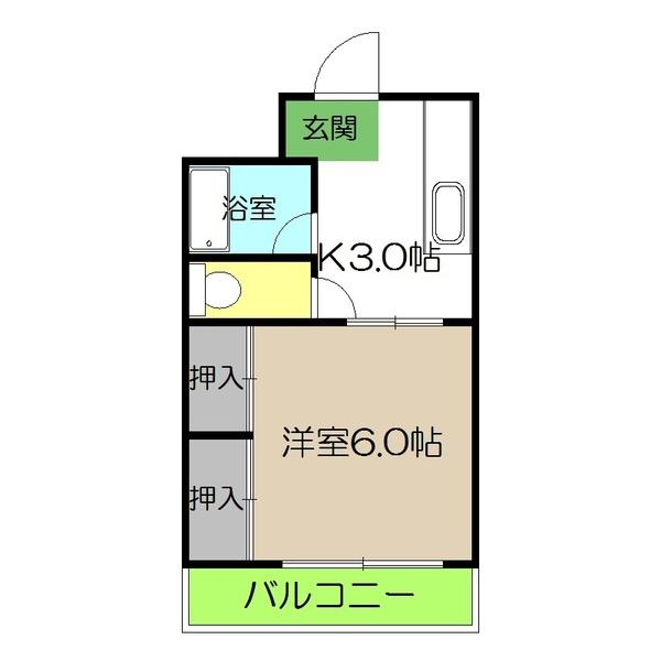 サンハイツ（202） 間取り図画像
