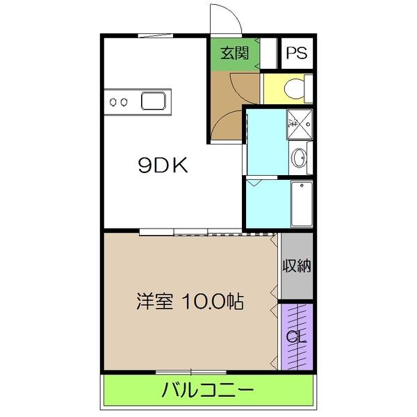クレドール南川添（402） 間取り図画像