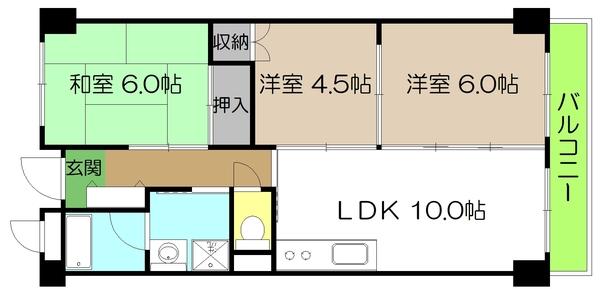 カーサエトワール（605） 間取り図画像