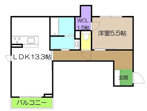 シャーメゾン　パン　トロワ（101） 間取り図画像