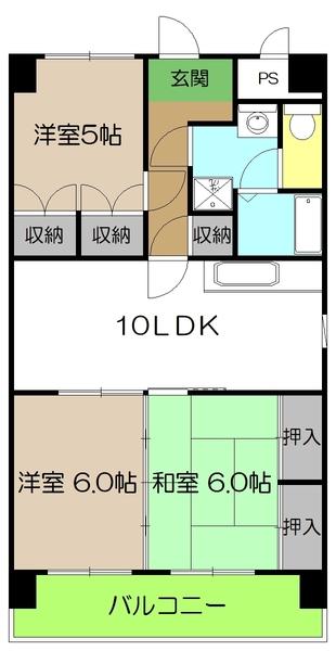 アーバンハイツ上町（705） 間取り図画像