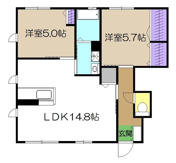 シャーメゾン・アゼリアA棟（A101） 間取り図画像