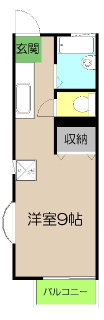 高知市弥生町アパート 間取り図画像