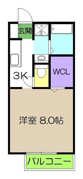 ＩＶＹ　ＣＯＵＲＴ　A棟（A202） 間取り図画像