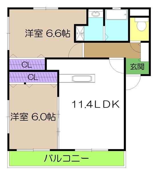 ザジテール（201） 間取り図画像
